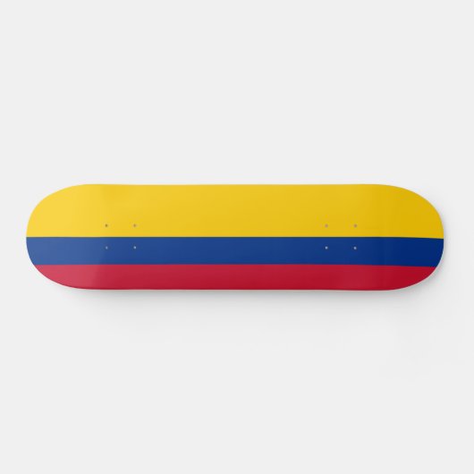 Kolumbienflagge Skateboard (Horizontal)