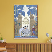 Kolumbin, Abbildung für "Fetes Galantes" durch Pa Leinwanddruck (Insitu (Wohnzimmer))