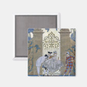 Kolumbin, Abbildung für "Fetes Galantes" durch Pa Magnet (Vorderseite/Rückseite)