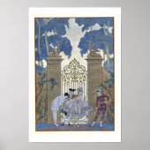 Kolumbin, Abbildung für "Fetes Galantes" durch Pa Poster (Vorne)