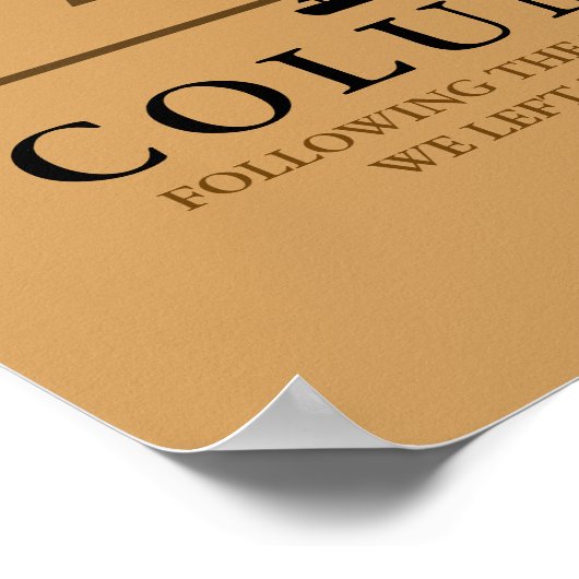 Kolumbus 1492 poster (Ecke)