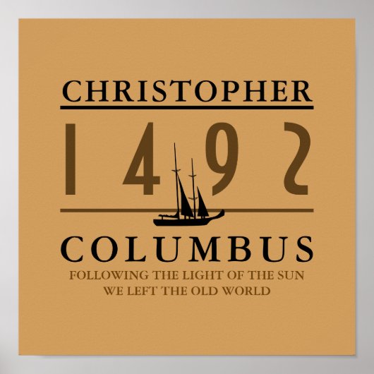 Kolumbus 1492 poster (Vorne)