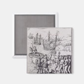 Kolumbus in Hispaniola 2 Magnet (Vorderseite/Rückseite)