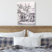 Kolumbus in Hispaniola Leinwanddruck (Insitu (Schlafzimmer))