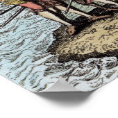 Kolumbus in Hispaniola Poster (Ecke)