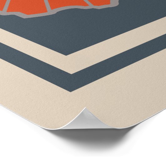 Kolumbus, Ohio Art Print - Reiseplakat - 18x24 Poster (Ecke)