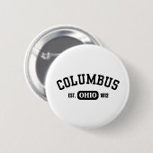 Kolumbus Ohio est.1812 Button (Vorne & Hinten)