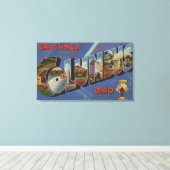 Kolumbus, Ohio - Große Buchstabenszenen 2 Leinwanddruck (Insitu (Holzboden))