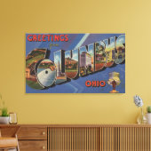 Kolumbus, Ohio - Große Buchstabenszenen 2 Leinwanddruck (Insitu (Wohnzimmer))