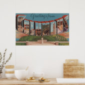 Kolumbus, Ohio - Große Buchstabenszenen 2 Poster (Küche)