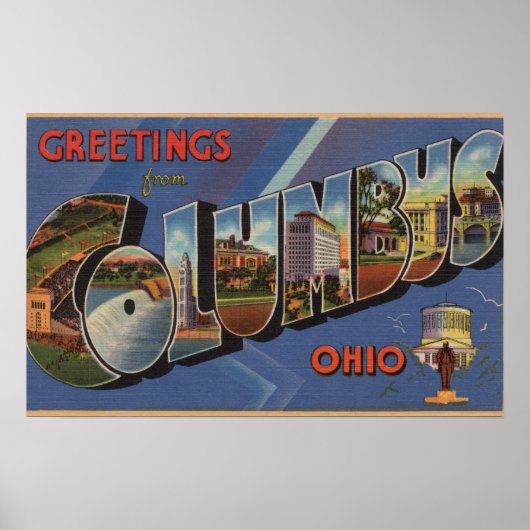 Kolumbus, Ohio - Große Buchstabenszenen 3 Poster (Vorne)