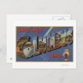 Kolumbus, Ohio - Große Buchstabenszenen Postkarte (Vorne/Hinten)