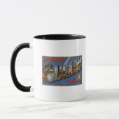 Kolumbus, Ohio - Große Buchstabenszenen Tasse (Links)