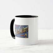 Kolumbus, Ohio - Große Buchstabenszenen Tasse (Vorderseite Links)