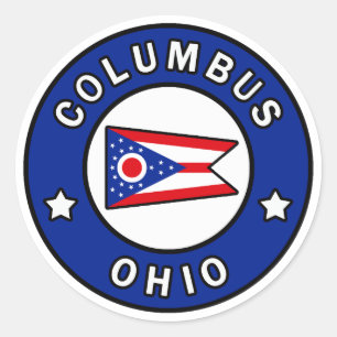 Kolumbus Ohio Runder Aufkleber