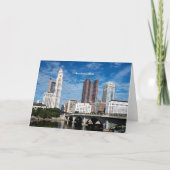 Kolumbus, Ohio-Skyline Karte (Vorderseite)