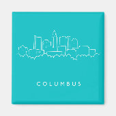 Kolumbus, Ohio Skyline Magnet (Vorne)