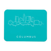 Kolumbus, Ohio Skyline Magnet (Horizontal)
