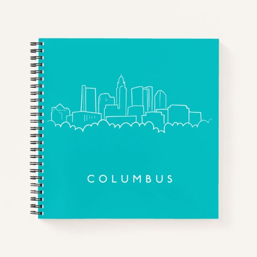Kolumbus, Ohio Skyline Notizblock (Vorderseite)