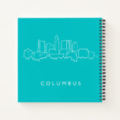 Kolumbus, Ohio Skyline Notizblock (Rückseite)