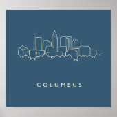 Kolumbus, Ohio Skyline Poster (Vorne)