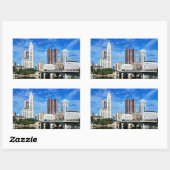 Kolumbus, Ohio-Skyline Rechteckiger Aufkleber (Blatt)