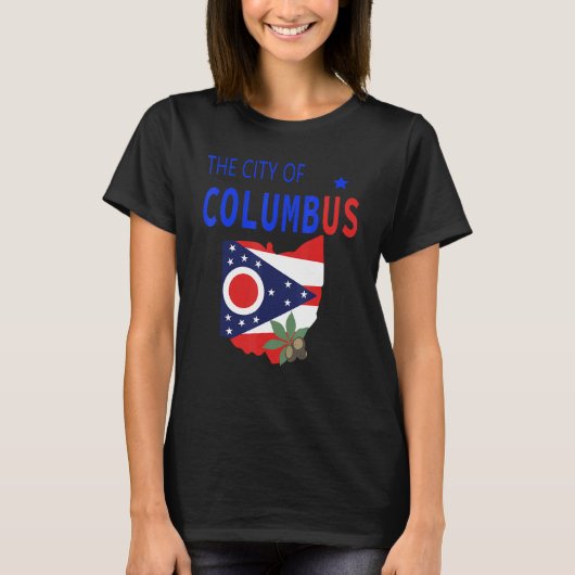 Kolumbus Ohio Stadt Italienischer Stolz T-Shirt (Vorderseite)