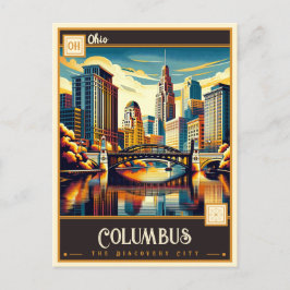Kolumbus, Ohio | VINTAG Postkarte