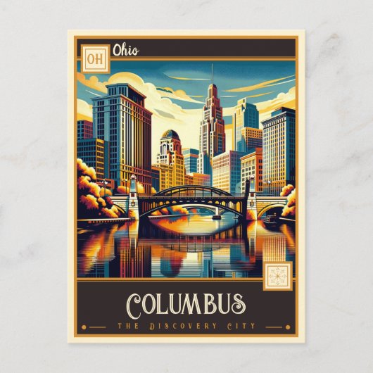 Kolumbus, Ohio | VINTAG Postkarte (Vorderseite)