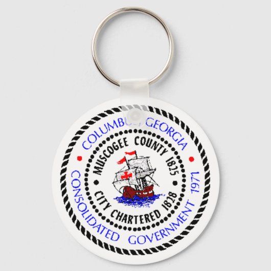 Kolumbus, Siegel Georgien Schlüsselanhänger (Vorderseite)