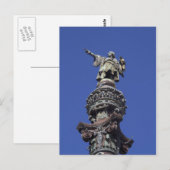 Kolumbus-Statue, Barcelona Postkarte (Vorne/Hinten)