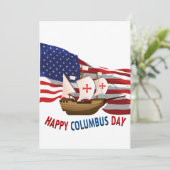 Kolumbus-Tag Die illegale Einwanderung begann 1492 Einladung (Stehend Vorderseite)