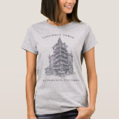 Kolumbus-Turm Zeichnend | San Francisco, CA T - Sh T-Shirt (Vorderseite)