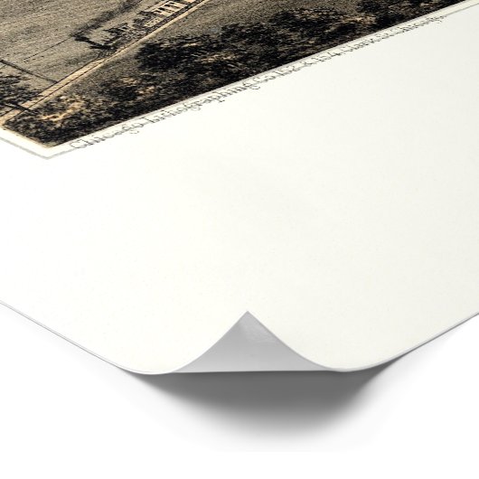 Kolumbus, WI Panorama Karte - 1868 Poster (Ecke)