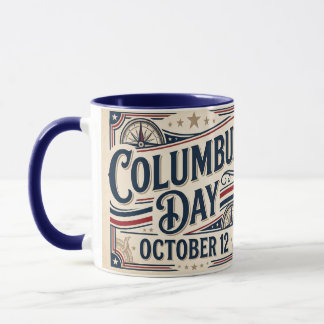 Kolumbustag 12. Oktober Vintage Amerikanisches Erb Tasse