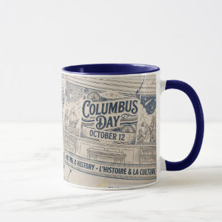 Kolumbustag 12. Oktober Vintage Amerikanisches Erb Tasse