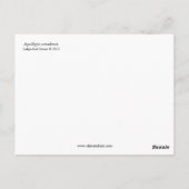 Kolumne Postkarte (Rückseite)