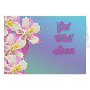 Kolumne werden bald gut Blume Rosa und Weiß