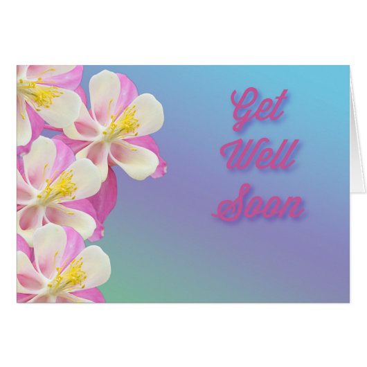 Kolumne werden bald gut Blume Rosa und Weiß (Vorderseite (Horizontal))