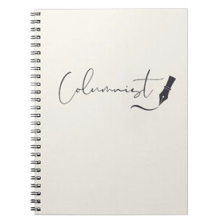 Kolumnistenskript-Notizbuch – Minimalistischer Sch Notizblock