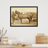 Komanche, Armeehorse SD 1887 Poster (Küche)
