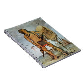 Komanche-Krieger mit einem Schild, einer Lanze und Notizblock (Rechte Seite)