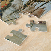 Komanche-Krieger mit einem Schild, einer Lanze und Puzzle (Seite)
