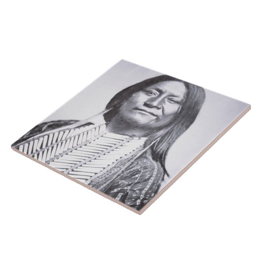 KomancheTribesman, 1872 (b/w Foto) Fliese (Seite)