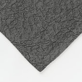 Kombination aus braunem und schwarzem Leder Fleecedecke (Ecke)