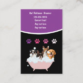 Kombination aus Pet Grooming Termination Visitenka Visitenkarte (Vorderseite)