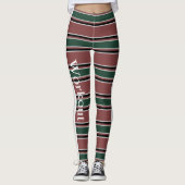 Kombination aus Retro und modernem Design l Strips Leggings (Vorderseite)