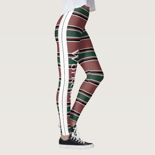 Kombination aus Retro und modernem Design l Strips Leggings (Rechts)