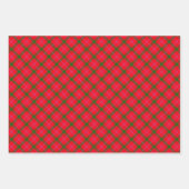 Kombination aus Tartan und Stripe Geschenkpapier Set (Vorderseite)