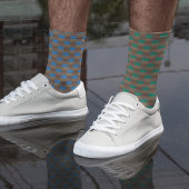 Kombination aus unbraun, blau und grün socken